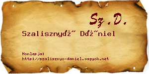 Szalisznyó Dániel névjegykártya