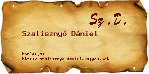 Szalisznyó Dániel névjegykártya